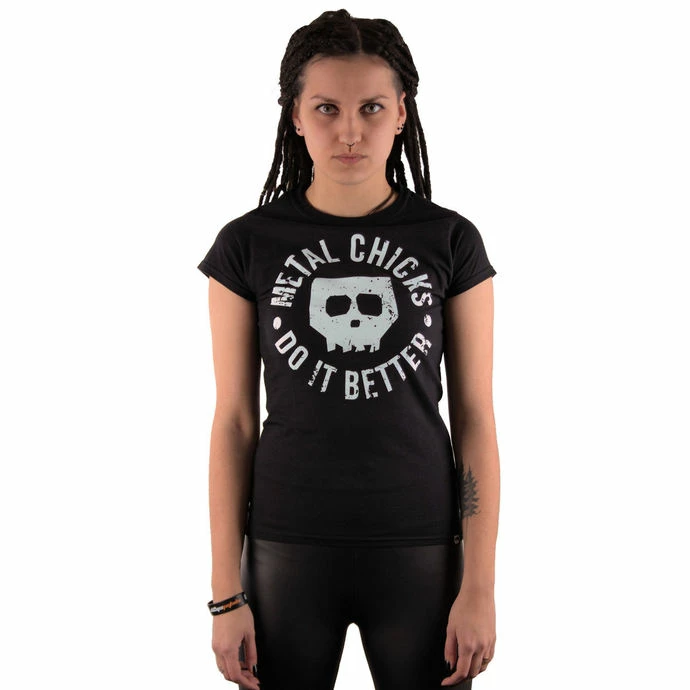 T-shirt Hardcore Women's - Skull - METAL CHICKS DO IT BETTER 1 T-shirt Hardcore Women's - Skull - METAL CHICKS DO IT BETTER