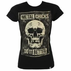 T-shirt Hardcore Women's - SKULL - METAL CHICKS DO IT BETTER 5 T-shirt Hardcore Women's - SKULL - METAL CHICKS DO IT BETTER -T-shirts hardcore Shop 103078 012