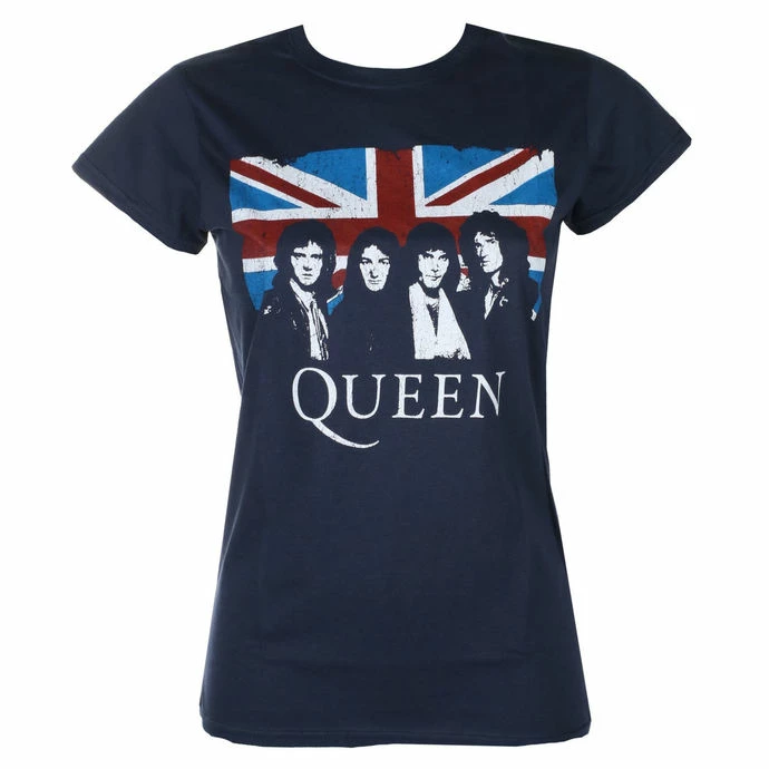 Women's Shirt Queen - Vintage Union Jack - ROCK OFF 1 Women's Shirt Queen - Vintage Union Jack - ROCK OFF