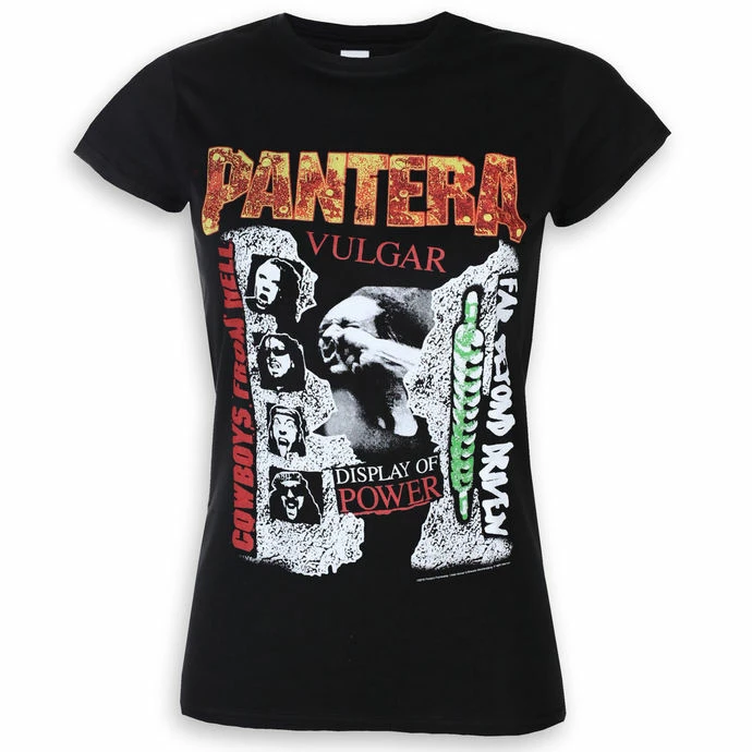 T-shirt Metal Women's Pantera - 3 Albums - ROCK OFF 1 T-shirt Metal Women's Pantera - 3 Albums - ROCK OFF