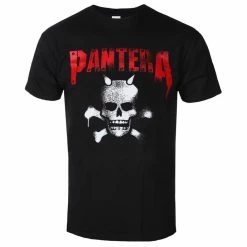 T-shirt Metal Men's Pantera - Horned Skull Stencil - ROCK OFF