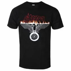 T-shirt Metal Men's Saxon - WHEELS OF STEEL - PLASTIC HEAD