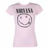T-shirt Metal Women's Nirvana - SMILEY - PLASTIC HEAD