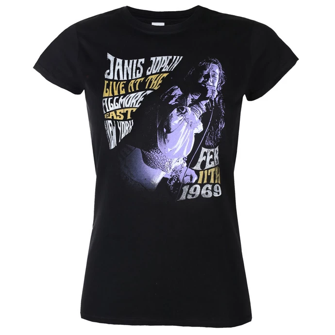 T-shirt Metal Women's Janis Joplin - FILLMORE EAST '68 - LIQUID BLUE 1 T-shirt Metal Women's Janis Joplin - FILLMORE EAST '68 - LIQUID BLUE