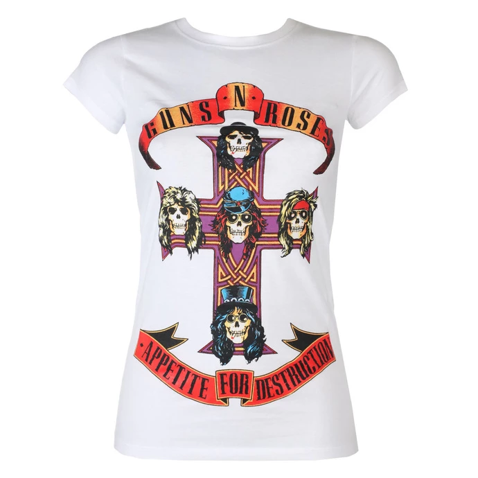 T-shirt Metal Women's Guns N' Roses - Appetite For Destruction - ROCK OFF 1 T-shirt Metal Women's Guns N' Roses - Appetite For Destruction - ROCK OFF