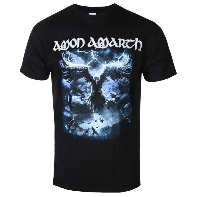Men's T-shirt AMON AMARTH - RAVEN'S FLIGHT - BLACK - PLASTIC HEAD 1 Men's T-shirt AMON AMARTH - RAVEN'S FLIGHT - BLACK - PLASTIC HEAD