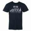 Men's T-shirt AC/DC - Evolution Of Rock - NAVY - ROCK OFF