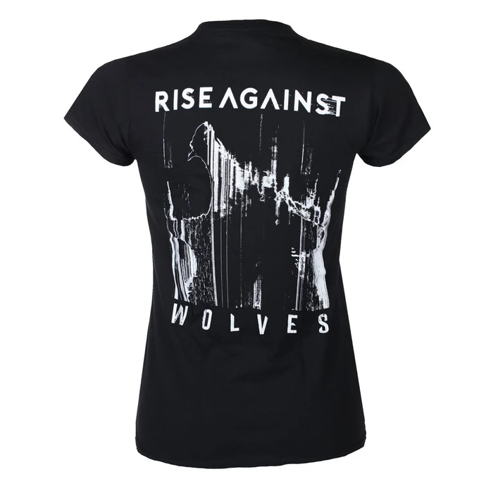 Women's T-shirt Rise Against - Wolves Pocket Girl Fitted - Black - KINGS ROAD 2 Women's T-shirt Rise Against - Wolves Pocket Girl Fitted - Black - KINGS ROAD - Image 2