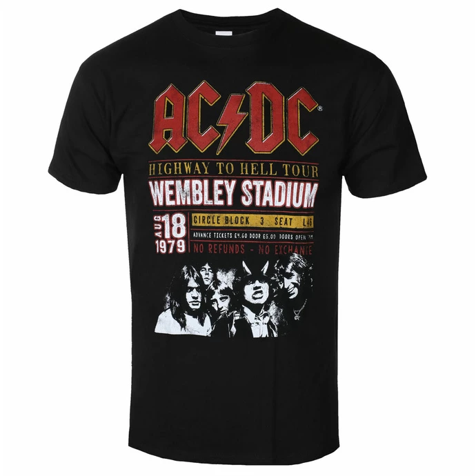 Men's T-shirt AC/DC - Wembley '79 - ROCK OFF 1 Men's T-shirt AC/DC - Wembley '79 - ROCK OFF