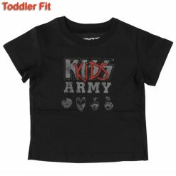 Children's T-shirt Kiss - Kids Army - ROCK OFF