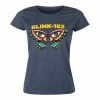 Women's T-shirt Blink 182 - Butterfly - Heather Navy