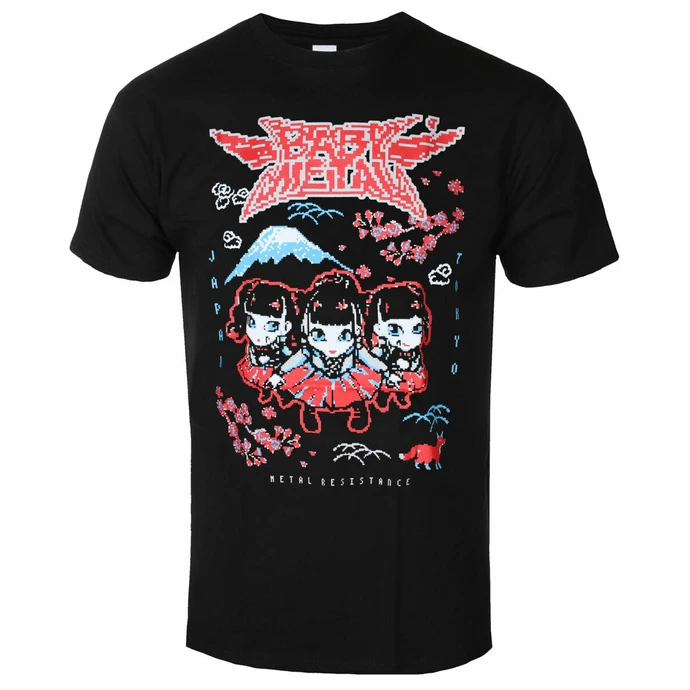 Men's T-shirt Babymetal - Pixel Tokyo - Black - ROCK OFF 1 Men's T-shirt Babymetal - Pixel Tokyo - Black - ROCK OFF