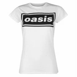 Women's T-shirt Oasis - Decca Logo - White