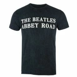 Men's T-shirt Beatles - ABBEY Road Sign BL Dip-Dye - ROCK OFF