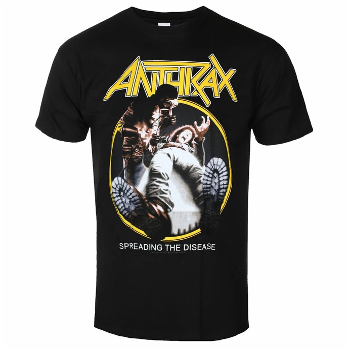 Men's T-shirt Anthrax - Spreading The Disease BL - ROCK OFF 1 Men's T-shirt Anthrax - Spreading The Disease BL - ROCK OFF