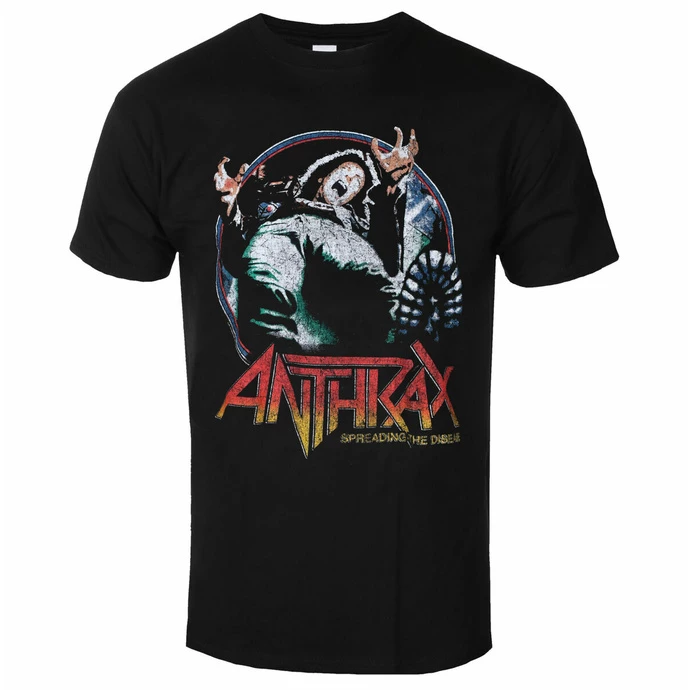 Men's T-shirt Anthrax - Spreading Vignette BL - ROCK OFF 1 Men's T-shirt Anthrax - Spreading Vignette BL - ROCK OFF