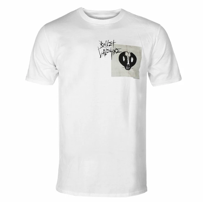 Men's T-shirt Bullet For My Valentine - Album Cropped & Logo WHT - ROCK OFF 1 Men's T-shirt Bullet For My Valentine - Album Cropped & Logo WHT - ROCK OFF