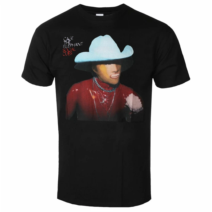 Men's T-shirt Cage The Elephant - Social Cues Cover Black 1 Men's T-shirt Cage The Elephant - Social Cues Cover Black