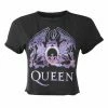 Women's T-shirt (top) QUEEN - NEON SIGN - CHARCOAL - AMPLIFIED