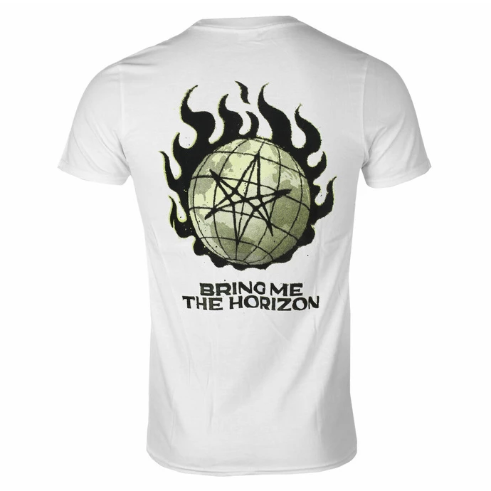 Men's T-shirt Bring Me The Horizon - Globe - WHITE - ROCK OFF 2 Men's T-shirt Bring Me The Horizon - Globe - WHITE - ROCK OFF - Image 2