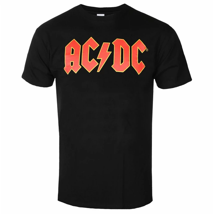 Men's T-shirt AC/DC - Packaged Logo - BLACK - ROCK OFF 1 Men's T-shirt AC/DC - Packaged Logo - BLACK - ROCK OFF