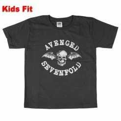 Children's T-shirt Avenged Sevenfold - Classic Deathbat - CHARCOAL - ROCK OFF