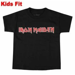 Children's T-shirt Iron Maiden - Logo - BLACK - ROCK OFF