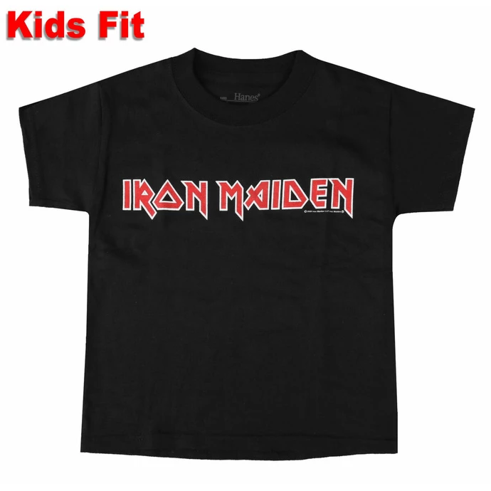 Children's T-shirt Iron Maiden - Logo - BLACK - ROCK OFF 1 Children's T-shirt Iron Maiden - Logo - BLACK - ROCK OFF