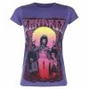 Jimi Hendrix - Karl Ferris Wheel - PURPLE - ROCK OFF Women's T-shirt