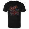 Men's T-shirt Police - Vtge Flag - Black - ROCK OFF