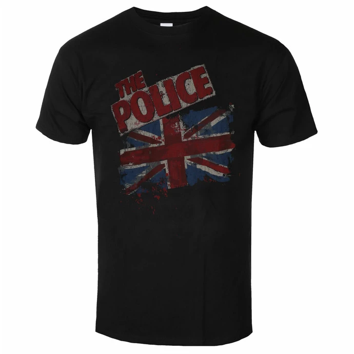 Men's T-shirt Police - Vtge Flag - Black - ROCK OFF 1 Men's T-shirt Police - Vtge Flag - Black - ROCK OFF