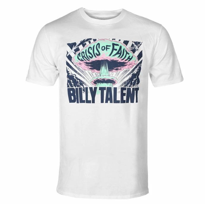 Men's T-shirt Billy Talent - Crisis Of Faith Nuke - White 1 Men's T-shirt Billy Talent - Crisis Of Faith Nuke - White
