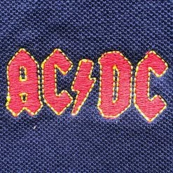 Men's T-shirt AC / DC - Classic Logo - NAVY Polo - ROCK OFF -T-shirts hardcore Shop 13cutoass