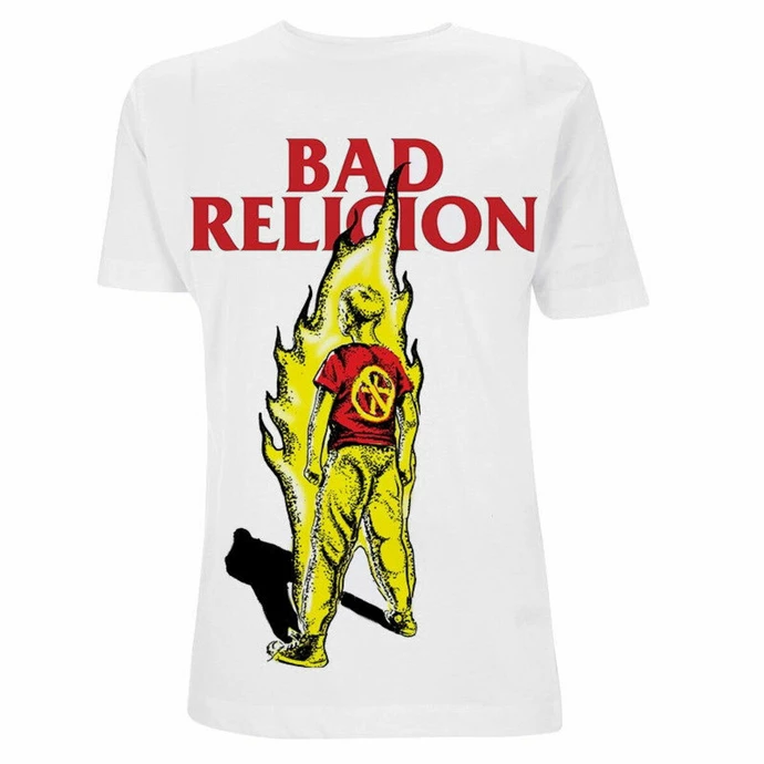 Men's T-shirt Bad Religion - Boy He Fire - White 1 Men's T-shirt Bad Religion - Boy He Fire - White