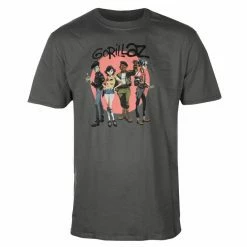 Men's T-shirt Gorillaz - Group Circle Rise - ROCK OFF