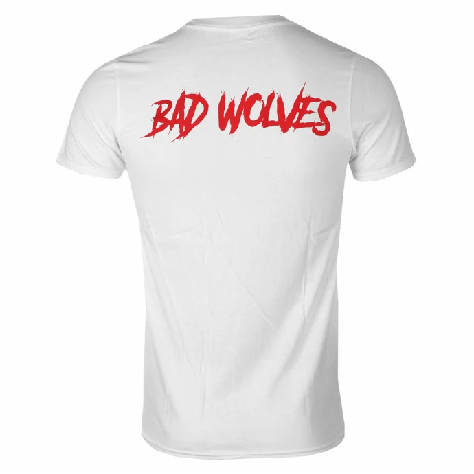 Men's T-shirt Bad Wolves - Dear Monsters Eye & Logo - WHITE - ROCK OFF 2 Men's T-shirt Bad Wolves - Dear Monsters Eye & Logo - WHITE - ROCK OFF - Image 2