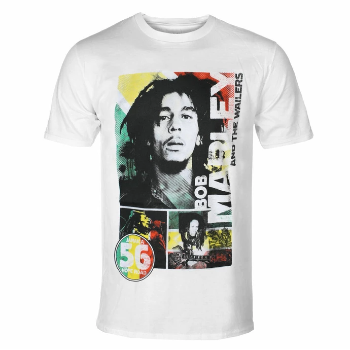 Men's T-shirt Bob Marley - 56 Hope Road Rasta - ROCK OFF 1 Men's T-shirt Bob Marley - 56 Hope Road Rasta - ROCK OFF