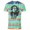 Men's T-shirt Bob Marley - B&W Logo - WHITE Dip-Dye - ROCK OFF