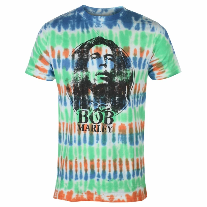 Men's T-shirt Bob Marley - B&W Logo - WHITE Dip-Dye - ROCK OFF 1 Men's T-shirt Bob Marley - B&W Logo - WHITE Dip-Dye - ROCK OFF