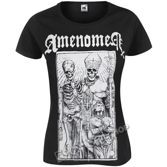 T-shirt Hardcore Women's - POPE AND DEATH - AMENOMEN 1 T-shirt Hardcore Women's - POPE AND DEATH - AMENOMEN