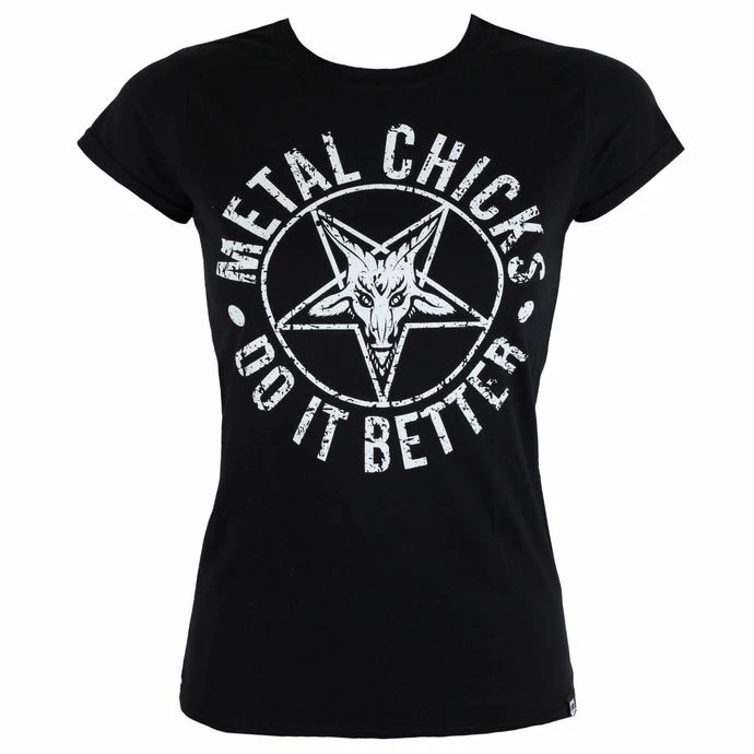 T-shirt Hardcore Women's - Pentagram - METAL CHICKS DO IT BETTER 3 T-shirt Hardcore Women's - Pentagram - METAL CHICKS DO IT BETTER - Image 3