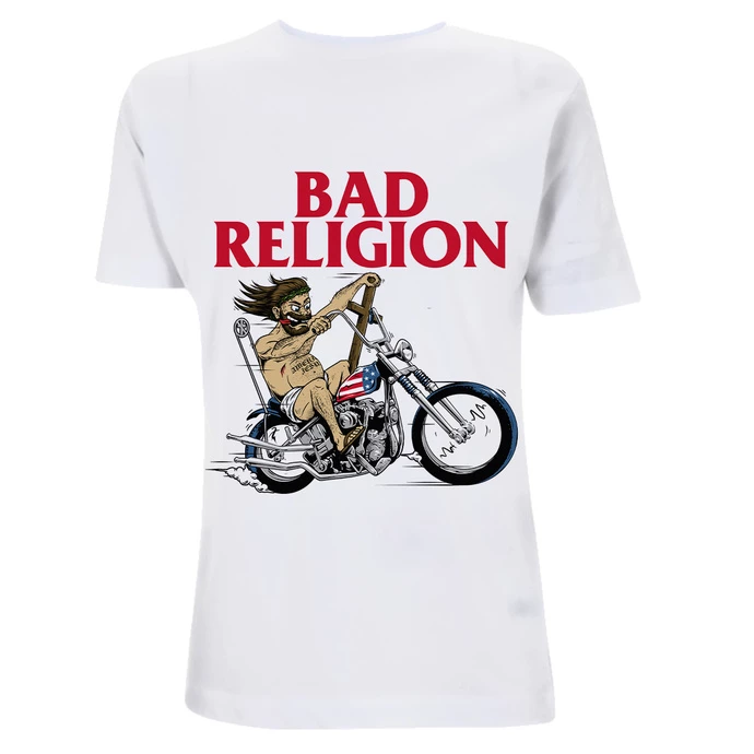 Men's T-shirt Bad Religion - American Jesus -White Heavy 1 Men's T-shirt Bad Religion - American Jesus -White Heavy