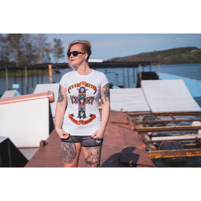 T-shirt Metal Women's Guns N' Roses - Appetite For Destruction - ROCK OFF 2 T-shirt Metal Women's Guns N' Roses - Appetite For Destruction - ROCK OFF - Image 2