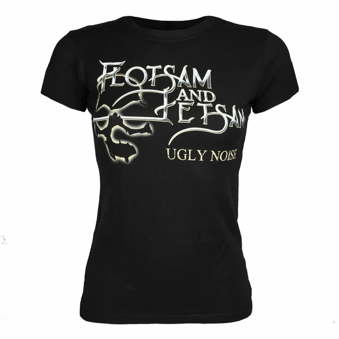 Women's T-shirt Flotsam And Jetsam - Ugly Noise - Black - INDIEMERCH 1 Women's T-shirt Flotsam And Jetsam - Ugly Noise - Black - INDIEMERCH