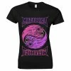 Women's T-shirt Metallica - Yin Yang Purple - Black