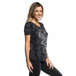 T-shirt Hardcore Women's - ENGAGE - SULLEN -T-shirts hardcore Shop SCW1873 Engage Twist Back Top Black SP2 2000x