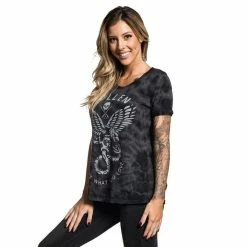 T-shirt Hardcore Women's - ENGAGE - SULLEN -T-shirts hardcore Shop SCW1873 Engage Twist Back Top Black SP 1200x