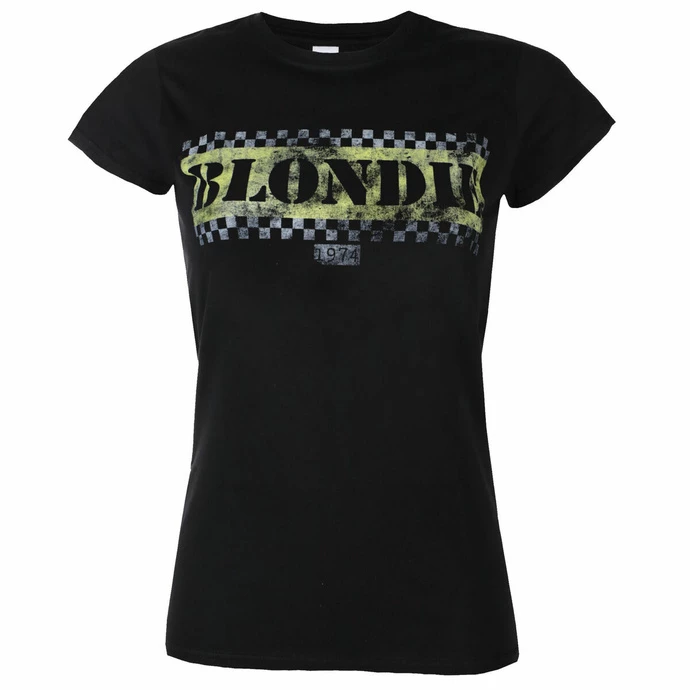 Women's T-shirt Blondie - Taxi - BLACK - ROCK OFF 1 Women's T-shirt Blondie - Taxi - BLACK - ROCK OFF