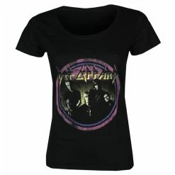 Women's T-shirt Def Leppard - Vtge Circle - BLACK - ROCK OFF