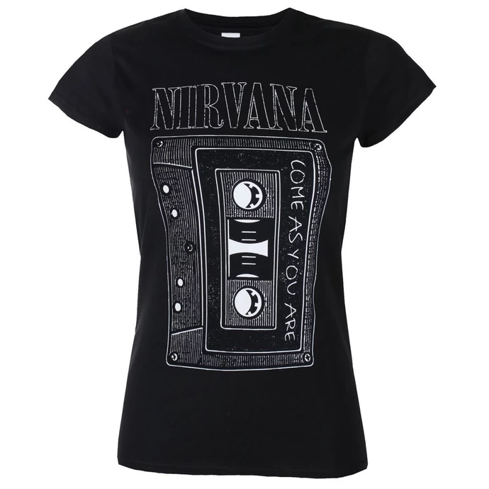 Women's T-shirt Nirvana - As You Are Tape - ROCK OFF 1 Women's T-shirt Nirvana - As You Are Tape - ROCK OFF